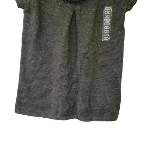 Design History Women's Chrome Heather Gray Acrylic Cowl Neck Sweater NEW - Picture 3 of 7